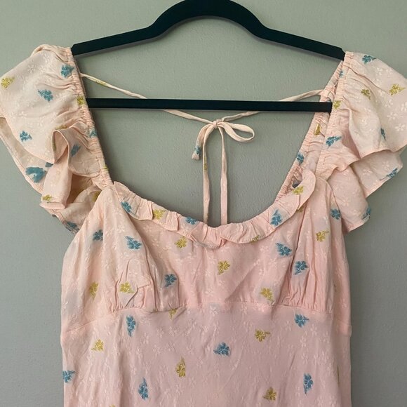 NWT Anthropologie Scallop Babydoll Midi Dress Size XS - Picture 4 of 8